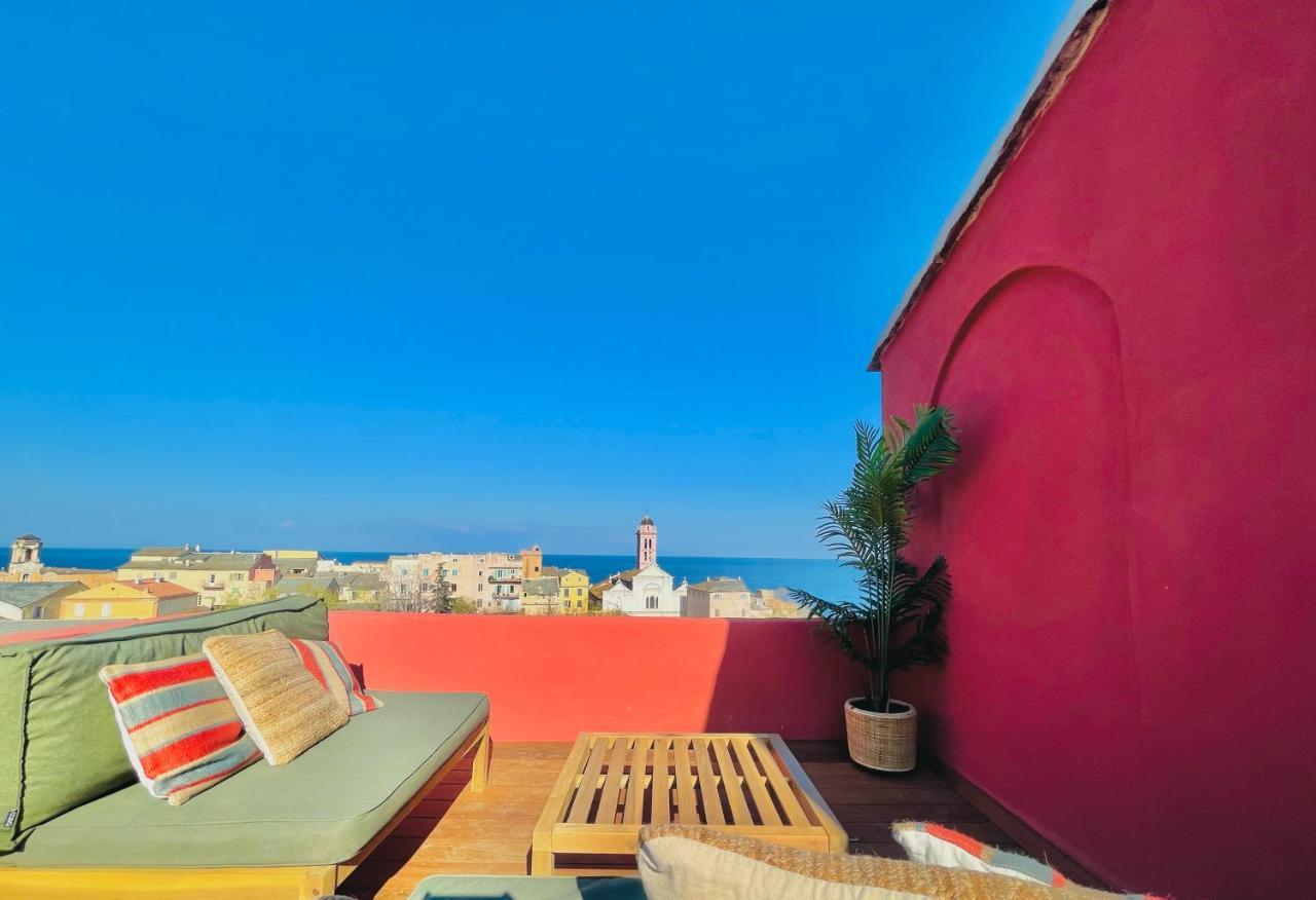 Pepites Bastiaises Piazza D'A Appartement Roof Top Vue Mer バスティア エクステリア 写真