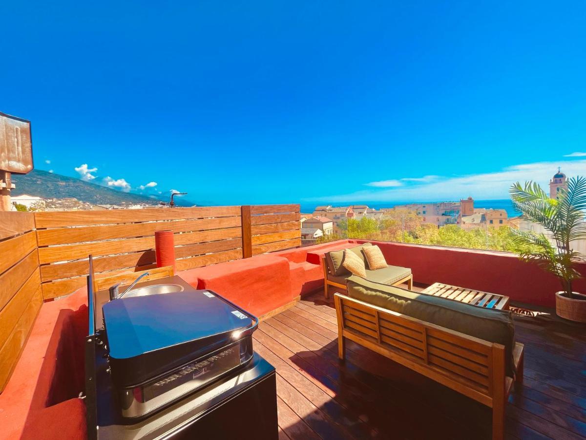 Pepites Bastiaises Piazza D'A Appartement Roof Top Vue Mer バスティア エクステリア 写真